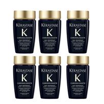 Kerastase Black Diamond Key Source Shampoo Nourishes, Smooth, Shiny and Anti-frizz Counter VIP Gift Box // 80ml*6 juoda