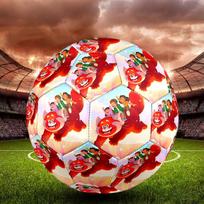 Cartoon Red Panda Indoor Soccer Ball Size 5 Colorful All Ages Machine Stitched PVC Competition Ready Durable High-Bounce