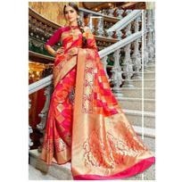 Royal Soft Lichi Silk Saree – Rich Pallu Jacquard with Stylish Zahlar black