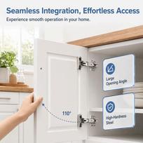 3pcs Adjustable Door Hinge Soft Closing Closet Hinge Durable Cabinet Hinge  Cupboard