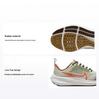 Nike Air Zoom Pegasus 40 GS Oil Green Campfire Orange Kids Sneakers Summit-White Sea-Glass FV3645-381 36 white