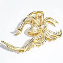 Fashion Women Silver Metal Spider Large Grab Clip Female Trendy Cool Personality Shark Clip Back Spoon Pan Hair Clip Hair Grab A
