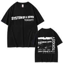 System of A Down Toxicity Album Graphic T Shirt Men Gothic Rock Oversized Short Sleeve Mens 90s Alternative Metal Tshirt 3XL
