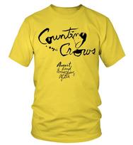 NAJAS rock grupės Counting Crows marškinėliai GELTONAS Unisex Tee JJ4095 Unisex T-shirt XXXXL