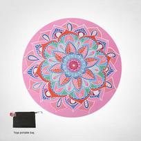 Oeny Round Natural Rubber Yoga & Meditation Mat