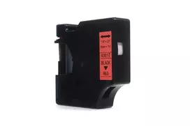 Ribbon JetWorld Replacement Dymo D1 Black on Red 6mm x 7m LM100, LM100+, LM200, LM300, LM400, LM420P, LM350, LM350D, LM360D, LM450D, LM260P, LM120P, LM500TS, LM160, LM210D, LM280, LM150, LM220 (43617)