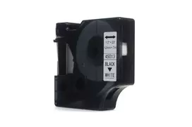 Ribbon JetWorld Replacement Dymo D1 Black on White 12mm x 7m LM100, LM100+, LM200, LM300, LM400, LM420P, LM350, LM350D, LM360D, LM450D, LM260P, LM120P, LM500TS, LM160, LM210D, LM280, LM150, LM220 (45013) (S0720530)