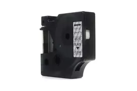 Ribbon JetWorld Replacement Dymo D1 Black on Clear 12mm x 7m LM100, LM100+, LM200, LM300, LM400, LM420P, LM350, LM350D, LM360D, LM450D, LM260P, LM120P, LM500TS, LM160, LM210D, LM280, LM150, LM220 (45010) (S0720500)