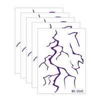 5 Sheets Temporary Tattoo Stickers, Skin-Friendly Demon Energy Pattern Tattoos, Hypoallergenic Non-Irritating Tattoo Stickers for Kids Adults Party J