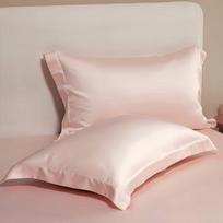 Solid Color Tencel Pillowcase Home Bedroom Premium Silk Ice Silk Pillowcase Cool and Smooth Pillow Towel 48x74cm [1 pack]