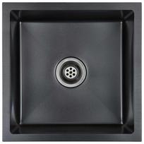 Handcrafted Kitchen Sink Black Stainless Steel