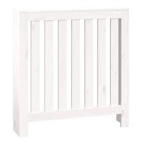 vidaXL White Radiator Cover 79.5 x 19 x 84 cm Solid Pine Wood