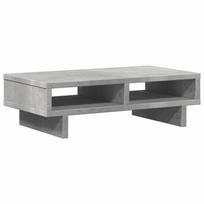 vidaXL Monitor Stand Concrete Gray 50 x 27 x 15 cm Particleboard