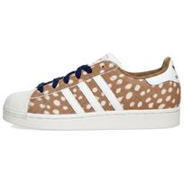 Adidas Originals Superstar 2 Comfortable Versatile Supportive Low-Top Sneakers Women sneakers Light-Brown White KJ4642 39⅓ white