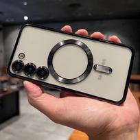 Applicable to Samsung a56 mobile phone case a16CD pattern a17 magnetic suction S24ultra transparent s26u anti-drop S25FE soft case samsung a56-5g