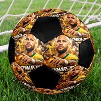 Neymar Soccer Ball Size 5 Colorful Machine Stitched PVC Competition Ready Durable High-Bounce