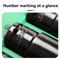 A34R 20PCS 1/2  8-32Mm Drive Socket Set Metric Deep Socket Set 6 Point Hex Design Impact Socket Set With Portable Storage Case (as the picture,NONE)