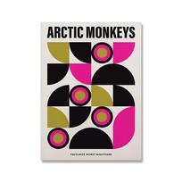 Muzika Klasikinė Grupė Albumo Grafika Vintažinė Abstrakčiai Geometriniai Plakatai Ir Spaudiniai Sieninė Drobė Tapyba Namų Dekoras Svetainei A4 21x30cm No Frame black
