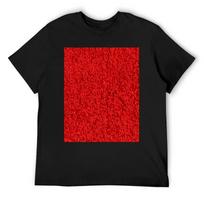 Blood Red Hotel Shag Pile Carpet T-Shirt baggy shirts kawaii clothes customizeds oversized mens graphic t-shirts S juoda