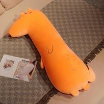 Netoksiški Mielas Animacinis Gyvūnas Ilga Miego Pagalvė Minkšti Pliušiniai Žaislai Kimšti Nuimama Pagalvėlė Gimtadienio Dovana 80cm orange