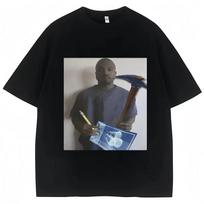 2026 Juokingi Kanye West Memų Marškinėliai Vyriški Mados Vintažiniai Hip Hop Rap Stiliaus Marškinėliai Vyrams Moterims Trumpomis Rankovėmis Gatvės Apranga Viršutiniai Marškinėliai ... 5XL įvairiaspalvis