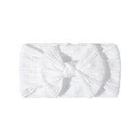 Solid Color Bowknot Baby Headband Sweet Headwear Kids Girls Boutique Elastic Protect Turban Headand Baby Hair Style Accessories 16*9cm