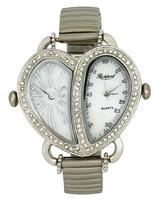 Rapport Dual Movement Watch 270001 Silver Heart Women's
