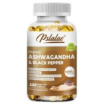 High-Concentration Ashwagandha Capsules with Organic Black Pepper, 1600mg, Suitable for Men and Women 120*1