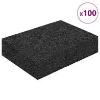 Rubber Granule Patio Mat Black 6 x 9 x 2 cm Rubber