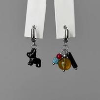 Dopamine Asymmetric Earrings Handmade With Candy Beads Geometric Style For College Back To School 02