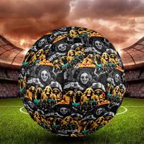 Ozzy Osbourne Indoor Soccer Ball Size 5 Colorful All Ages Machine Stitched PVC Competition Ready Durable High-Bounce