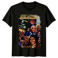 Battlestar Galactica (1978) Season 1 Movie Poster Inspired Unisex T-Shirt Retro 80s Tee XL