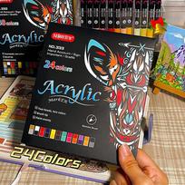 Pro Art Use48/72-Color Acrylic Paint Markers, Dual-Tip Fine And Brush Tip Pens, Suitable For Stone, Wood, Calligraphy