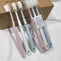 3vnt minkštas dantų šepetėlis silikoninis nano-dantų šepetėlis burnos priežiūros nano-antibakterinis 3PCS gray