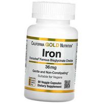 Ferrochel Iron Bisglycinate, California Gold Nutrition 90vegcaps (36427018) 90vcaps