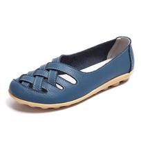 Moteriški plokštumai Patogūs natūralios odiniai plokščiapadžiai batai Moterims Slipony Loafers Baleto batai Moteriški mokasinai Didelis dydis 35-44 35
