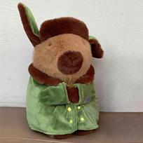New military coat capybara kapibara burger capybara plush toy 28cm