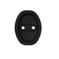 Silicone Door Lock Buckle Protective Cover, Car Door Lock Absorbing Cushion Thickened -collision Sticker One Size juoda