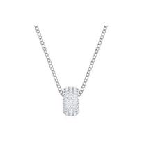 Swarovski akmens apvalus rodžio padengtas karoliai moterims baltas 5368042 Box (Random Color)