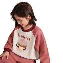 LUSON Kids' Girls' Cartoon Print Sweatshirt 120