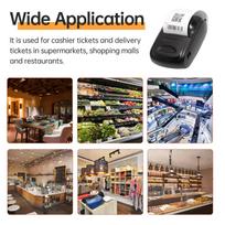 Receipt Printer Portable 58mm Mobile Thermal Printer Wireless     Bill Ticket Printing Compatible with for   for   for   with 1pcs Therm