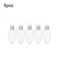 5/10/50pcs X Plastic Christmas Bulbs Transparent Ball Xmas Tree Hanging Ornaments Decoration For Home Wedding Party Gifts Boxs