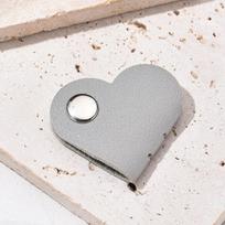 1pc Mini Heart Shape Cable Organizer Vintage Earphone Wire Data Line Clips Cable Winder Tie PU leather wire organizer pilka spalva