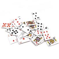 3 sets of mini playing cards, 54 cards per set, random colors, 1*1.5cm juoda