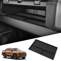for Mitsubishi L200/Triton 2025 2025 Co-pilot Dashboard Storage Box Tray Silicone Organizer Car Interior Accessories Black