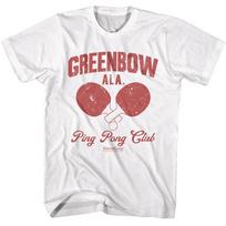 Forrest Gump Greenbow Ping-Pong Club Men T Shirt Alabama Table Tennis Team XL