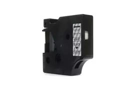 Ribbon JetWorld Replacement Dymo D1 Black on Clear 9mm x 7m  LM100, LM100Plus, LM100Series, LM120P, LM280, LM300, LM350, LM350D, LM350Series, LM360D, LM400, LM420P, LM450, LM450D, LM450Series, LM500TS, LMPC, LMPC2 (40910) (S0720670)