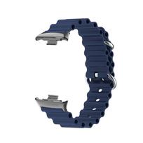 Ocean Silicone Strap for Redmi Watch 4/5/6 Replacement Bracelet Metal correa For Xiaomi Mi Band 8 Pro 9Pro 10Pro Band Accessories vidurnakčio mėlyna spalva