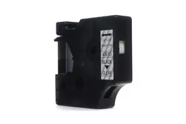 Ribbon JetWorld Replacement Dymo D1 Black on Clear 6mm x 7m  LM100, LM100+, LM200, LM300, LM400, LM420P, LM350, LM350D, LM360D, LM450D, LM260P, LM120P, LM500TS, LM160, LM210D, LM280, LM150, LM220 (43610) (S0720770)