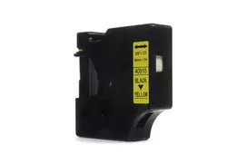 Ribbon JetWorld Replacement Dymo D1 Black on Yellow 9mm x 7m  LM100 , LM120, LM150, LM160, LM200, LM210, LM210D, LM220, LM260, LM260P, LM260D, LM280, LM300, LM350, LM360D, LM420P, LM500TS (40918) (S0720730)
